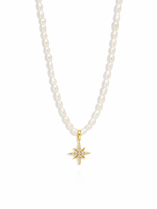 Jewelry - Pearl Crystal Star Necklace